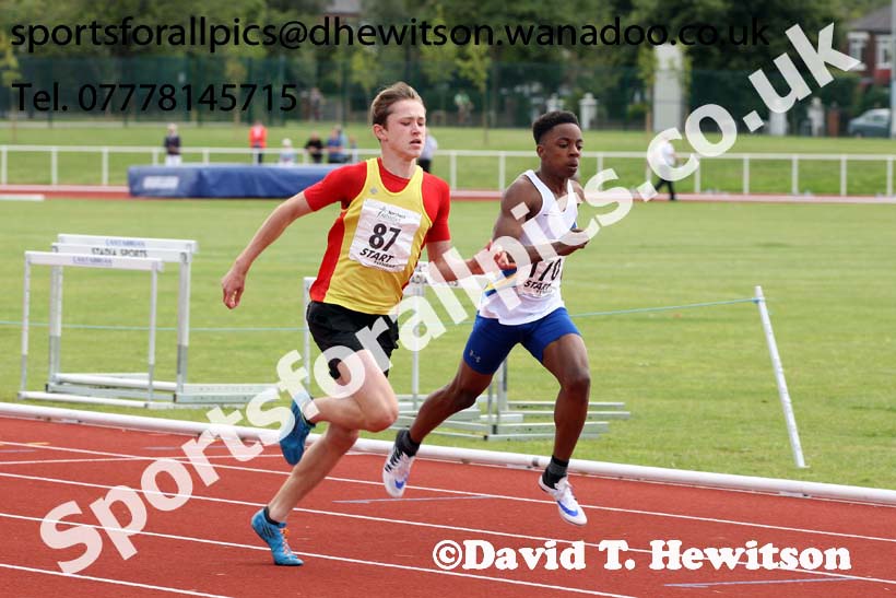 Boys under-15s 200 metres, Northern Under-13s, U-15s and 17s Championships. Photo: David T. Hewitson/Sports for All Pics
